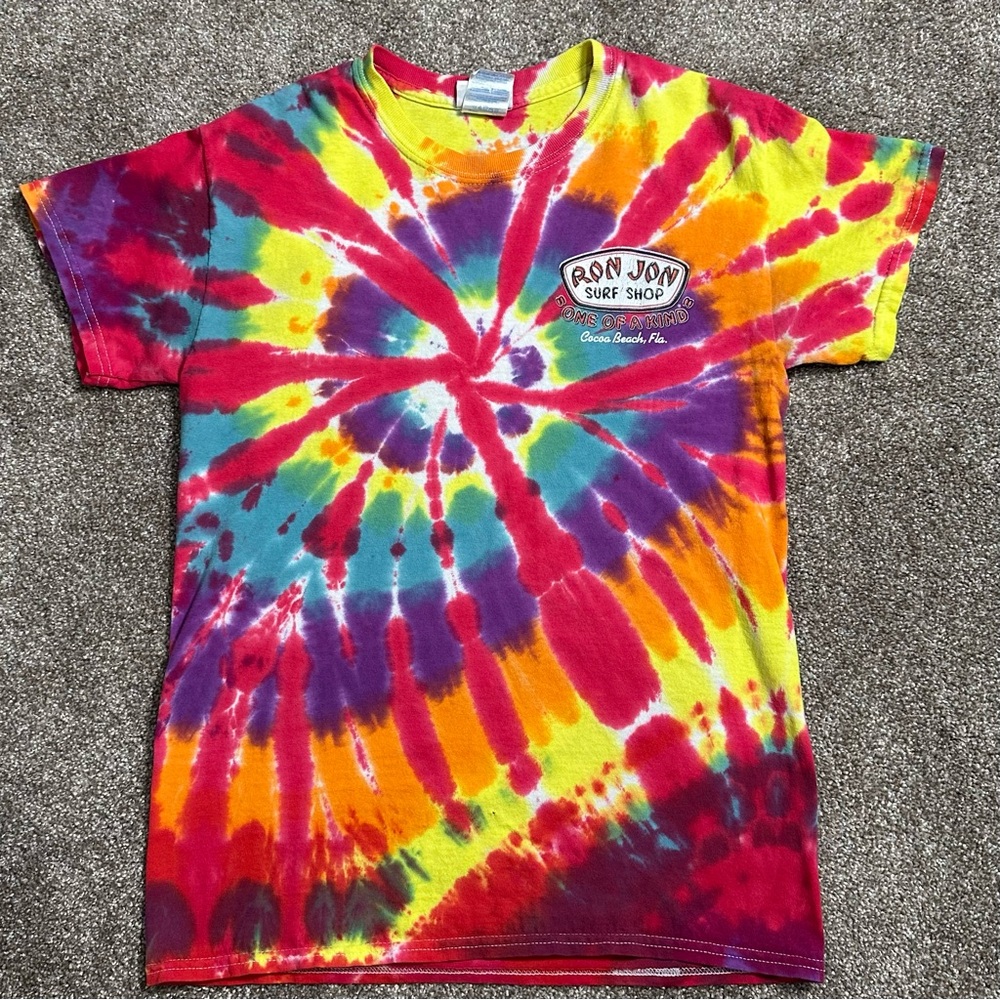 Ron Jon Multicolor Tie-Dye Short Sleeve Tee